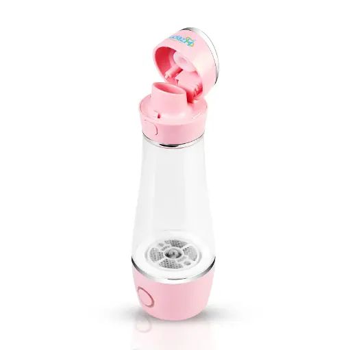 udazH Hydrogen water bottle Rechargeable & Portable : Pink 